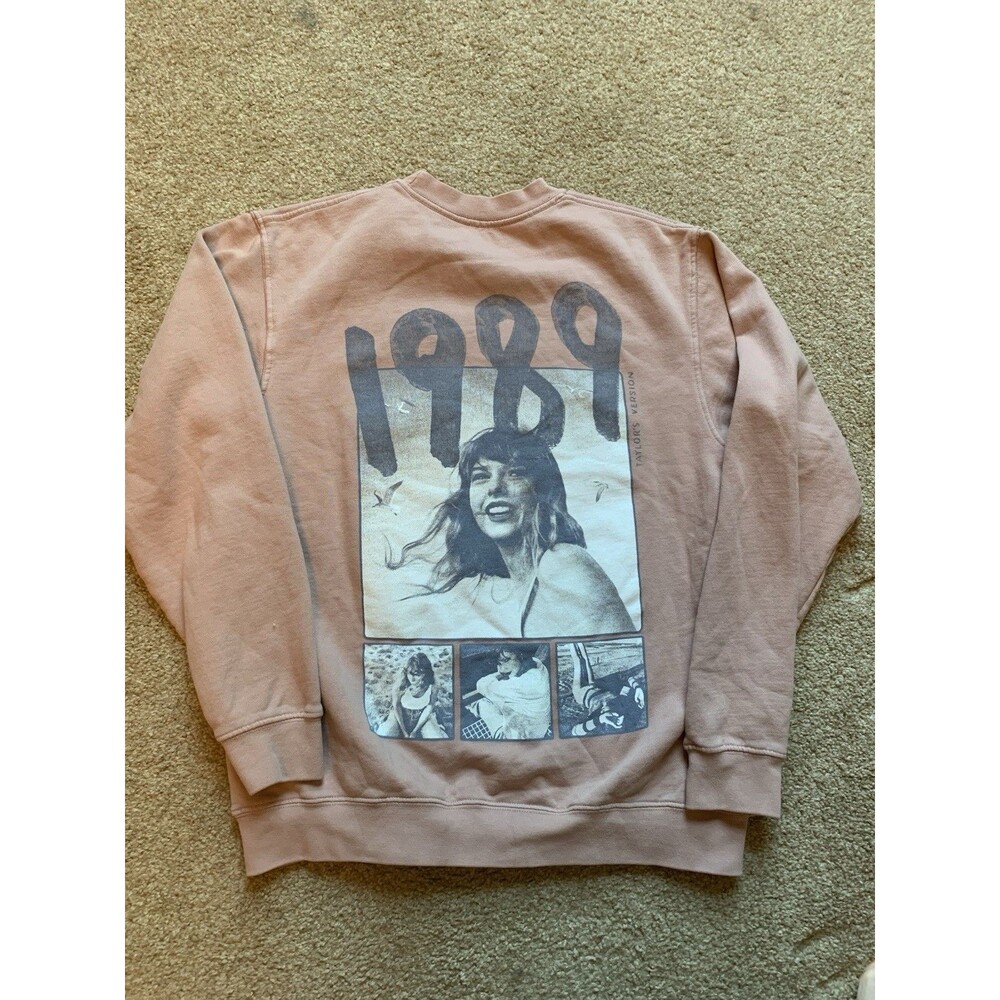 Taylor Swift 1989 Taylor's Version Sweatshirt Official Merch Pink/Mauve Sz S